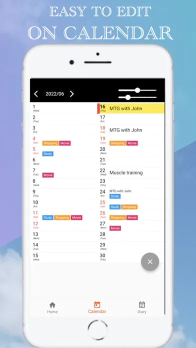 List Calendar 2025 - Vertical سکرین شاٹس