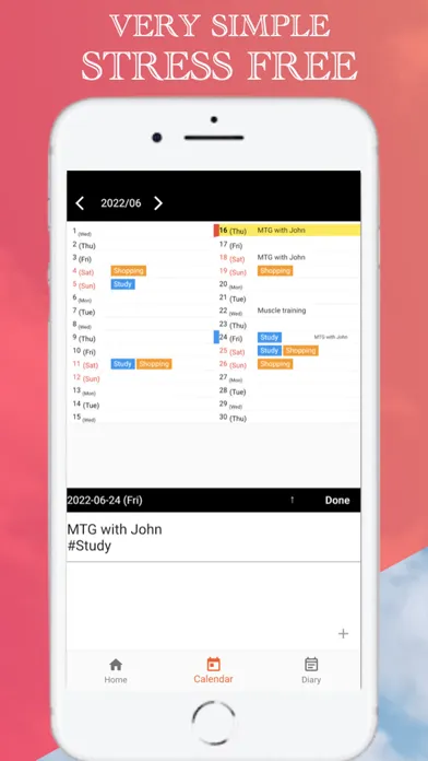 List Calendar 2025 - Vertical سکرین شاٹس
