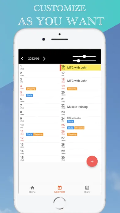 List Calendar 2025 - Vertical سکرین شاٹس