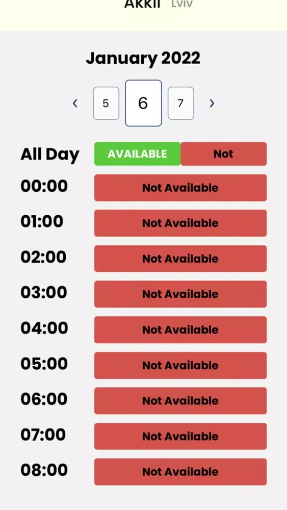 Capturas de tela do CALENDAR UPDATE