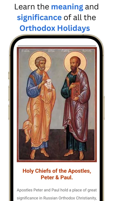 Capturas de tela do My Orthodox Calendar
