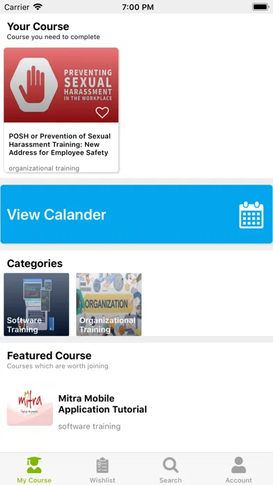 Learning Management System应用截图