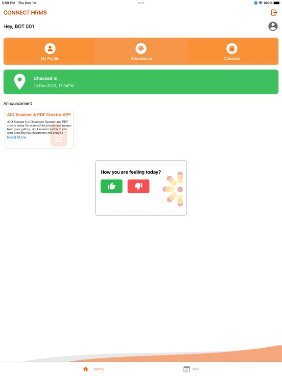 iConnect HRMS iPad  স্ক্রিনশট