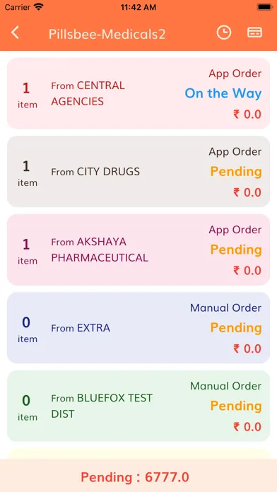 Captures d'écran de Pillsbee Delivery Partner