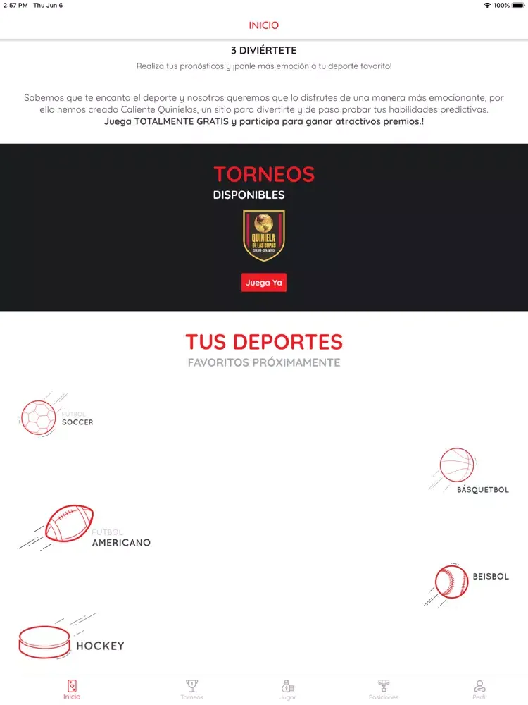 Caliente Quinielas iPad  스크린샷