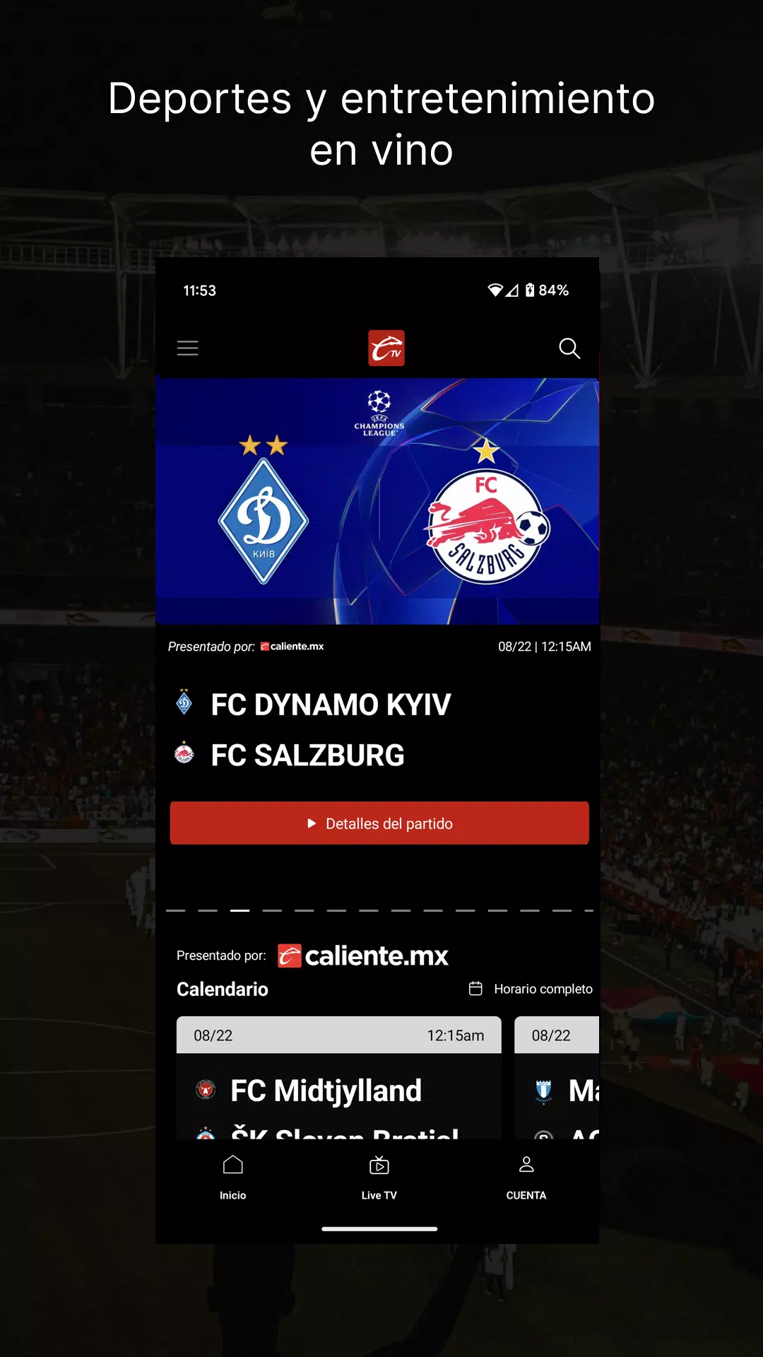 Caliente TV Screenshots1