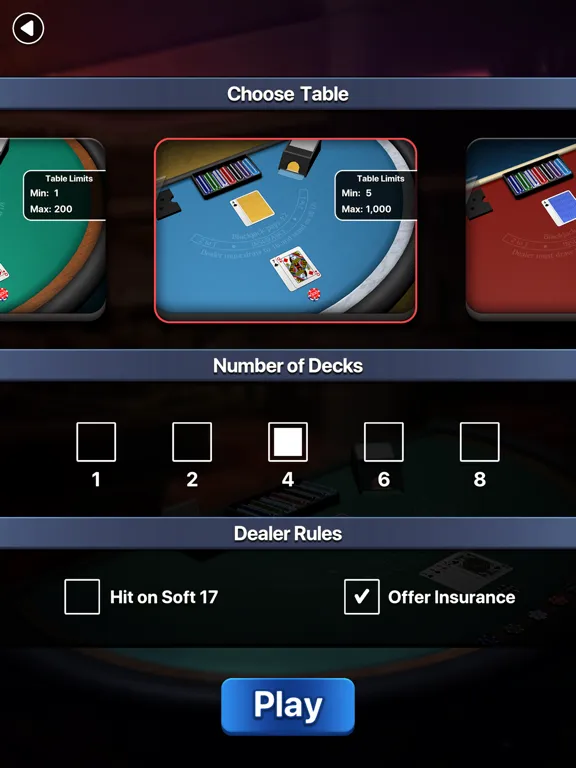 Blackjack 21 ◈ iPad 應用截圖