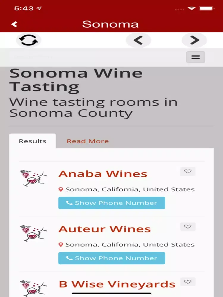 California Wine Tasting Rooms iPad  স্ক্রিনশট