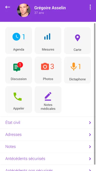 DrSante : appli médecin Screenshots