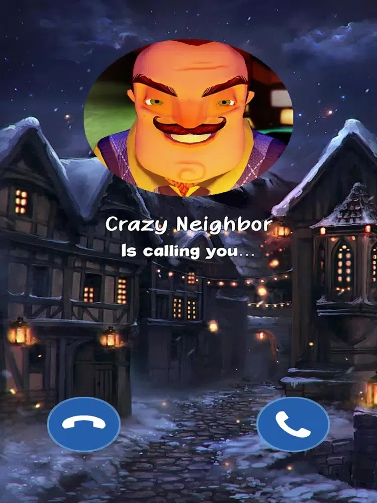 Capturas de tela do Neighbor Creepy Mods Call iPad 