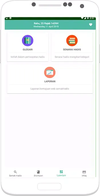 Semak Hadis Screenshots