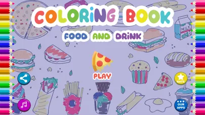 Coloring Book - Food & Drinks Screenshots