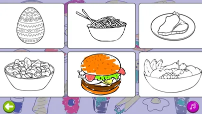 Coloring Book - Food & Drinks Screenshots