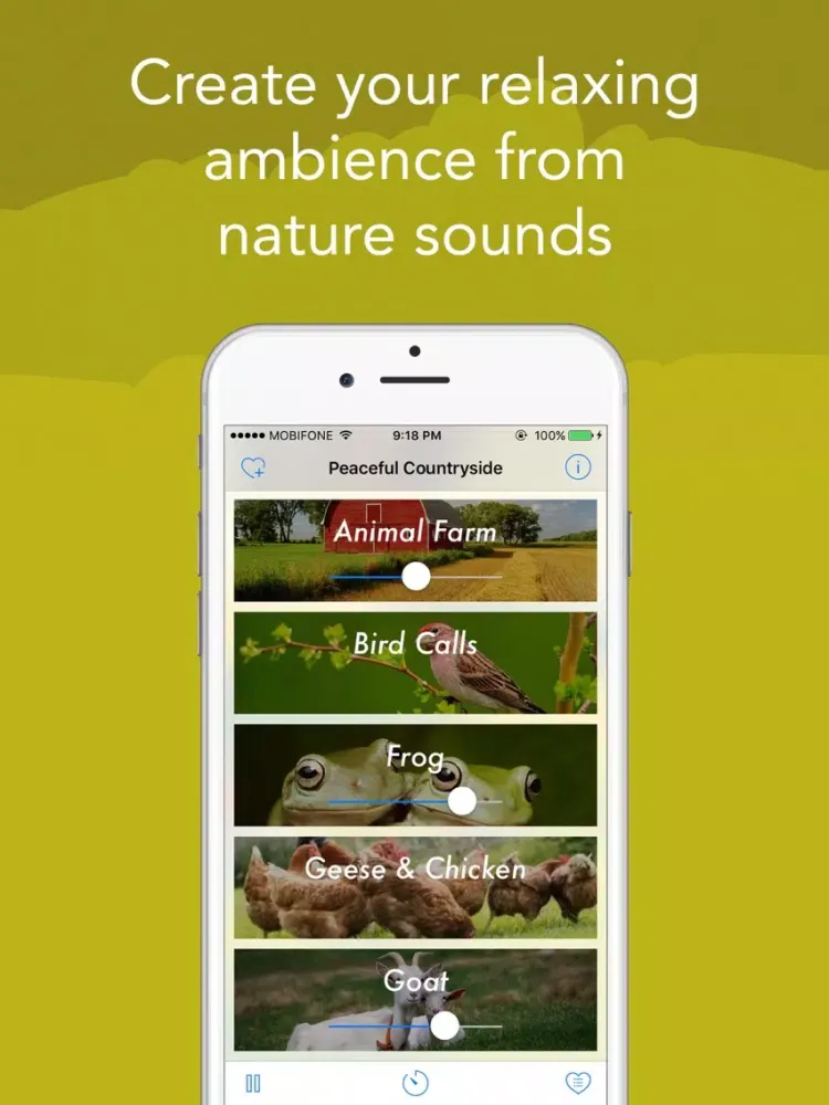 Sleep Sounds - White Noise : Peaceful Countryside iPad 應用截圖