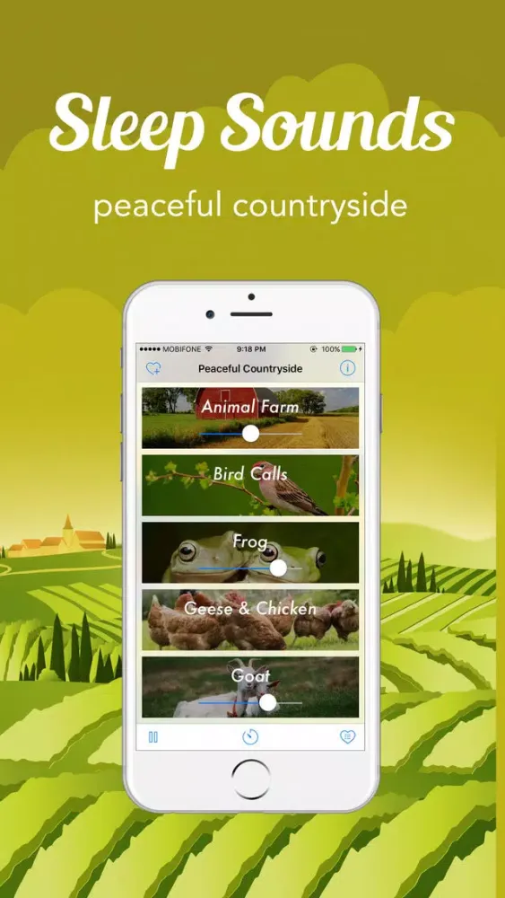 Sleep Sounds - White Noise : Peaceful Countryside應用截圖