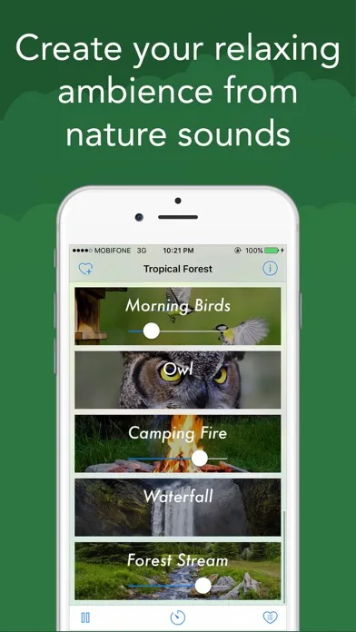 Screenshot di Sleep Sounds - White Noise : Tropical Forest