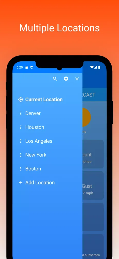 Weather on Homescreen Screenshots