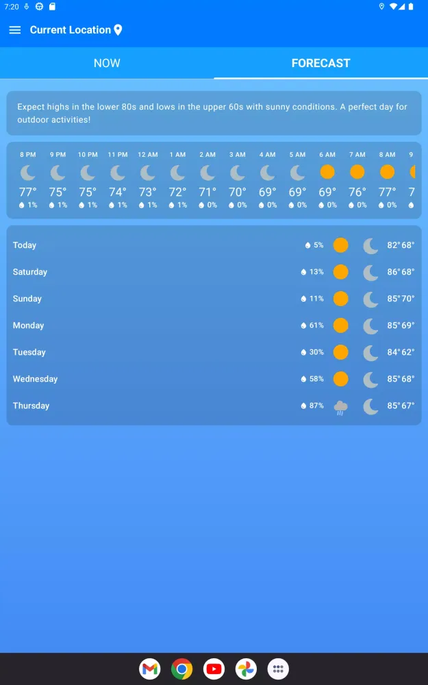 Weather on Homescreen Screenshots