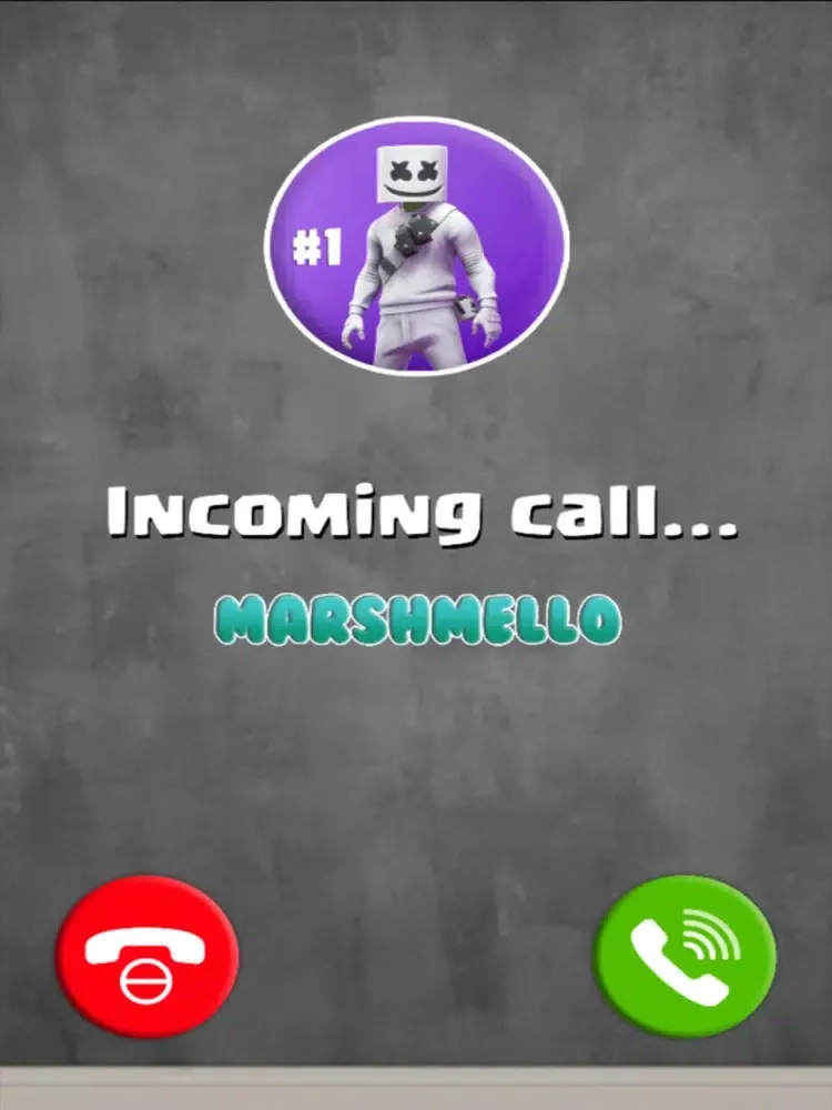 Zrzuty ekranu Marshmello Fortnite Skin Call iPad 