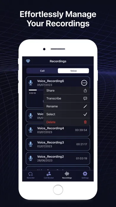 Call Recorder ◦ Record Voice 스크린샷
