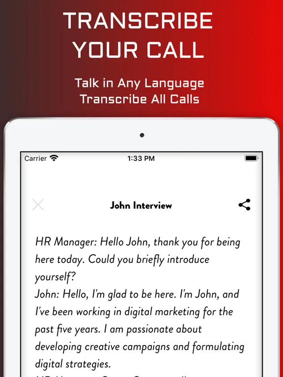 Capturas de pantalla de Phone Call Recorder + iPad 