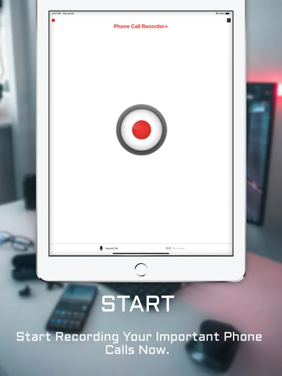 Capturas de pantalla de Phone Call Recorder + iPad 