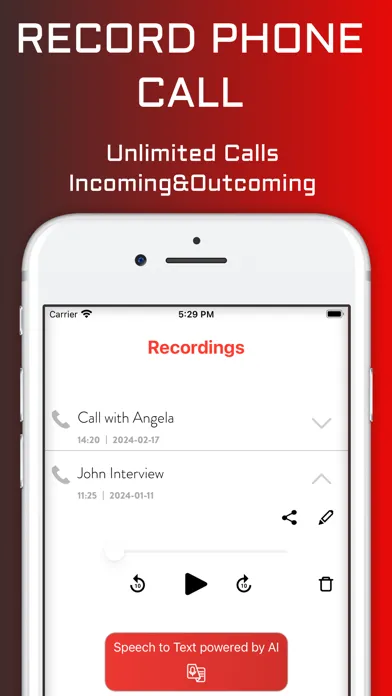 Capturas de pantalla de Phone Call Recorder +