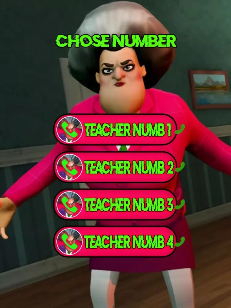 Call Scary Teacher Neighbor iPad  スクリーンショット