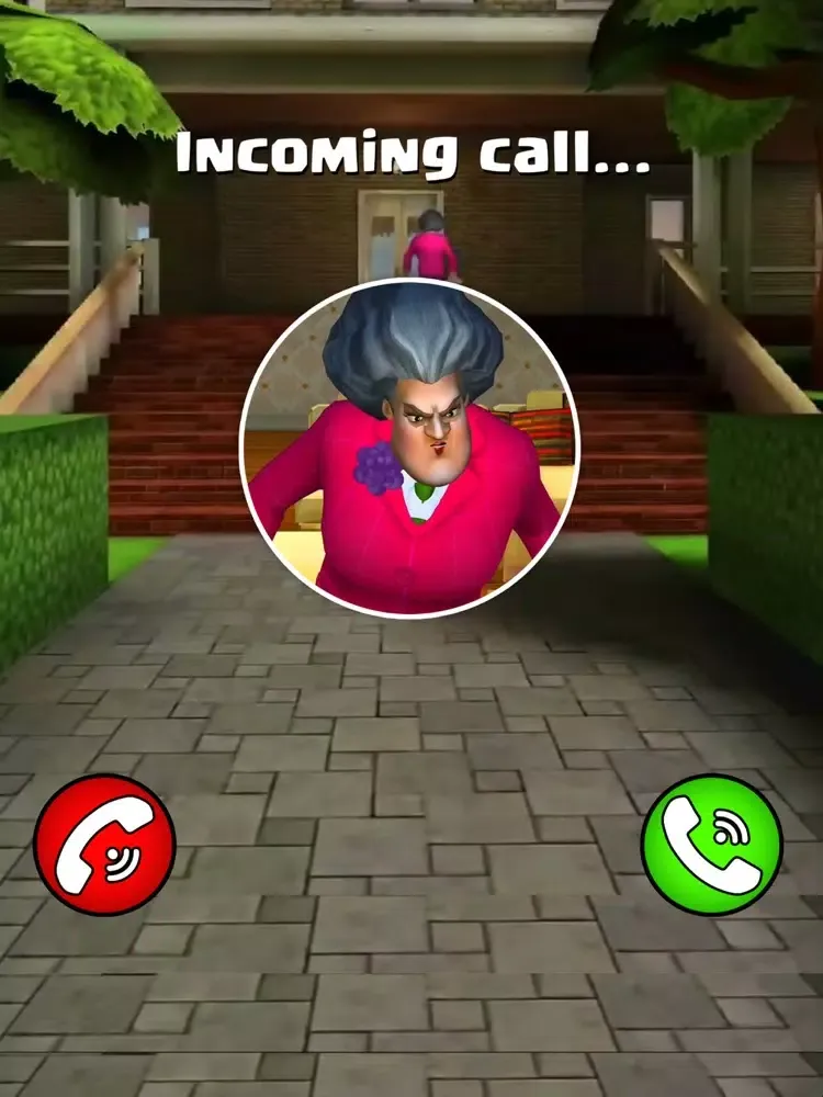 Call Scary Teacher Neighbor iPad  スクリーンショット