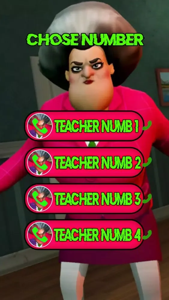 Call Scary Teacher Neighbor スクリーンショット