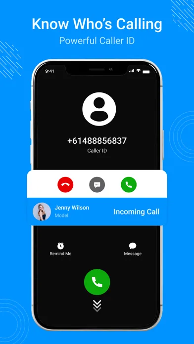 ภาพหน้าจอของ Caller App : Caller ID & Block