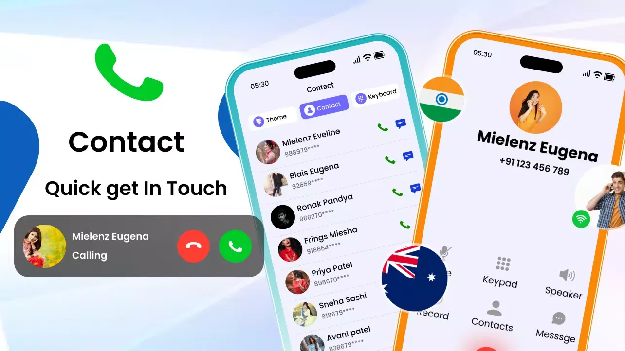 Phone Call App Screenshots