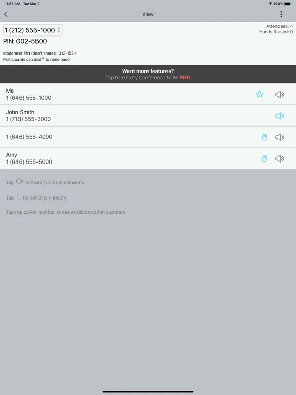 Capturas de pantalla de Conference NOW iPad 