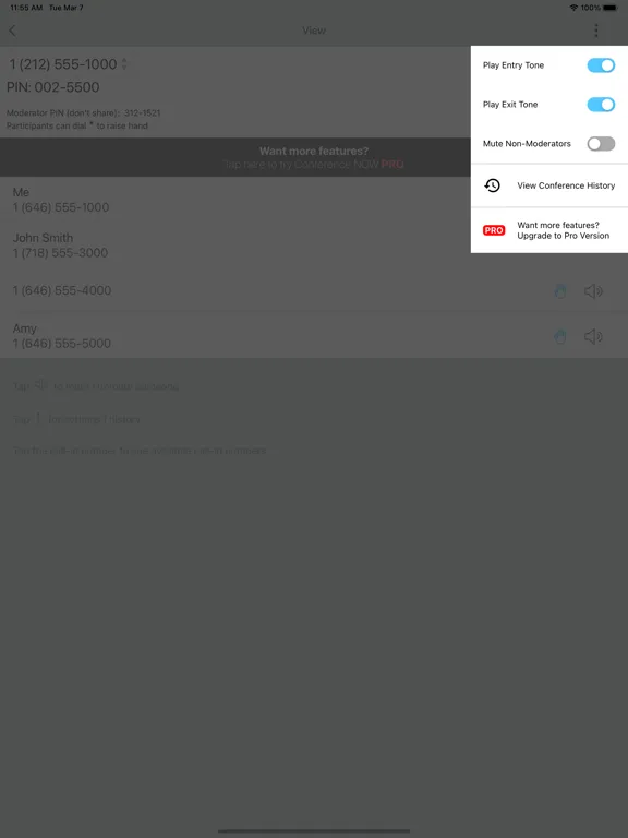 Capturas de pantalla de Conference NOW iPad 