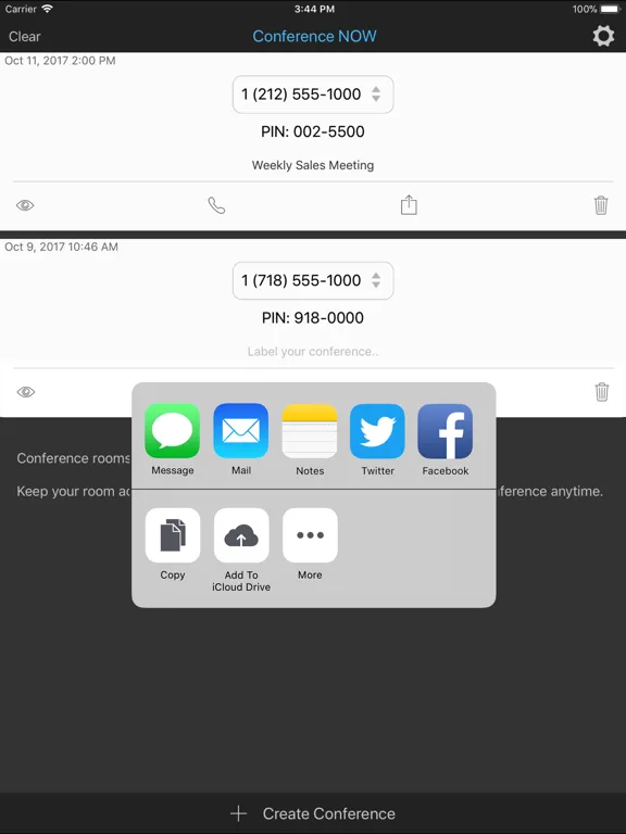 Screenshot di Conference NOW Pro iPad 
