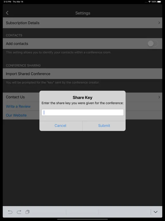Screenshot di Conference NOW Pro iPad 