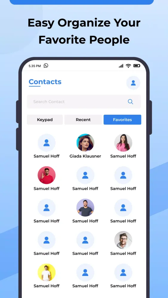 CallPrime: Contacts & Messages Screenshots