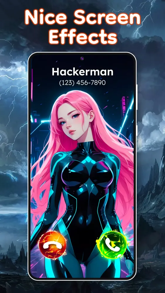 Screenshot di Color Call Theme & Call Screen