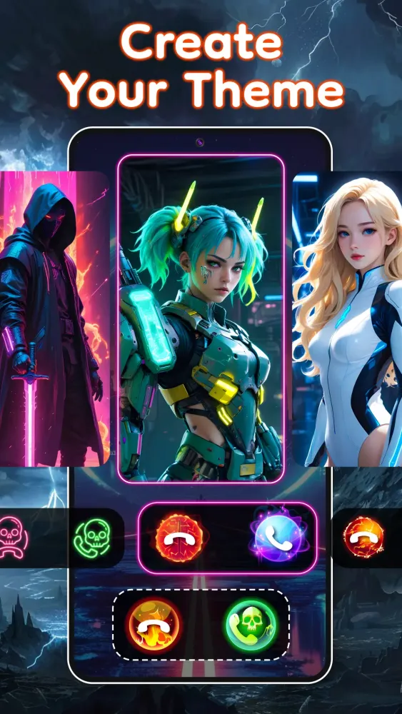 Screenshot di Color Call Theme & Call Screen