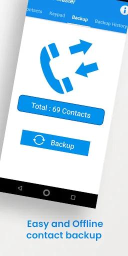 Capturas de tela do Advanced Contacts Manager