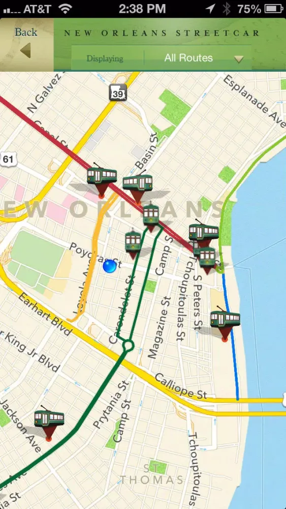 Скриншоты French Quarter, Garden District Historic Tours and New Orleans Streetcar Tracker