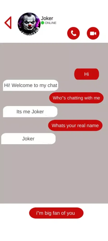 Fake Call Video With - Joker Screenshots