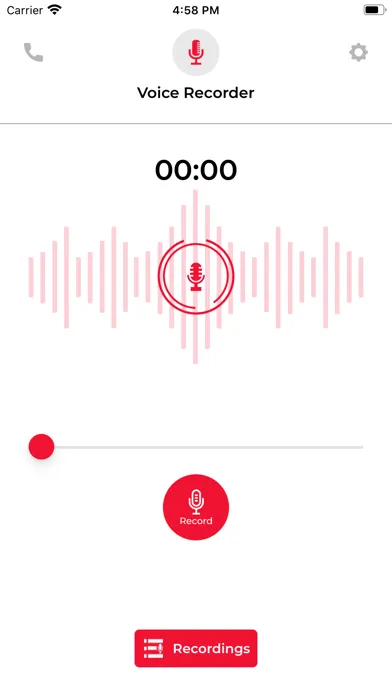 ภาพหน้าจอของ Call Recording App