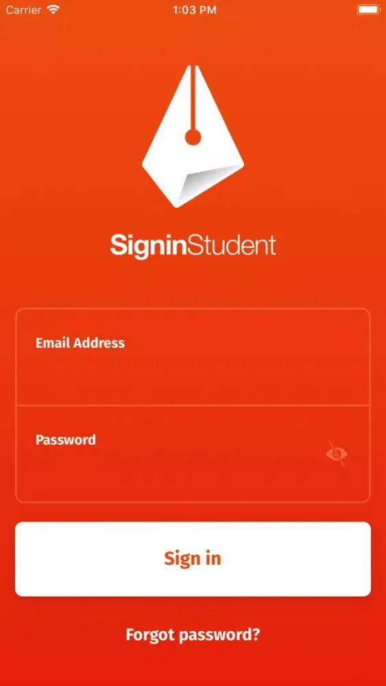 ภาพหน้าจอของ SigninStudent