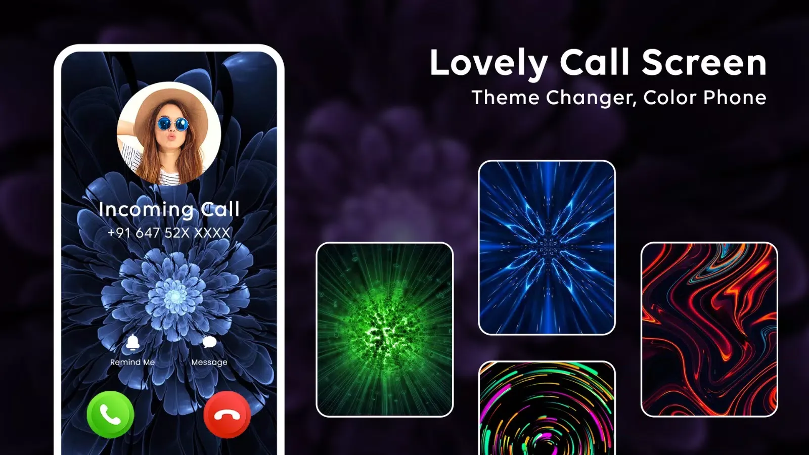 Call Screen: Color Call Theme Screenshots