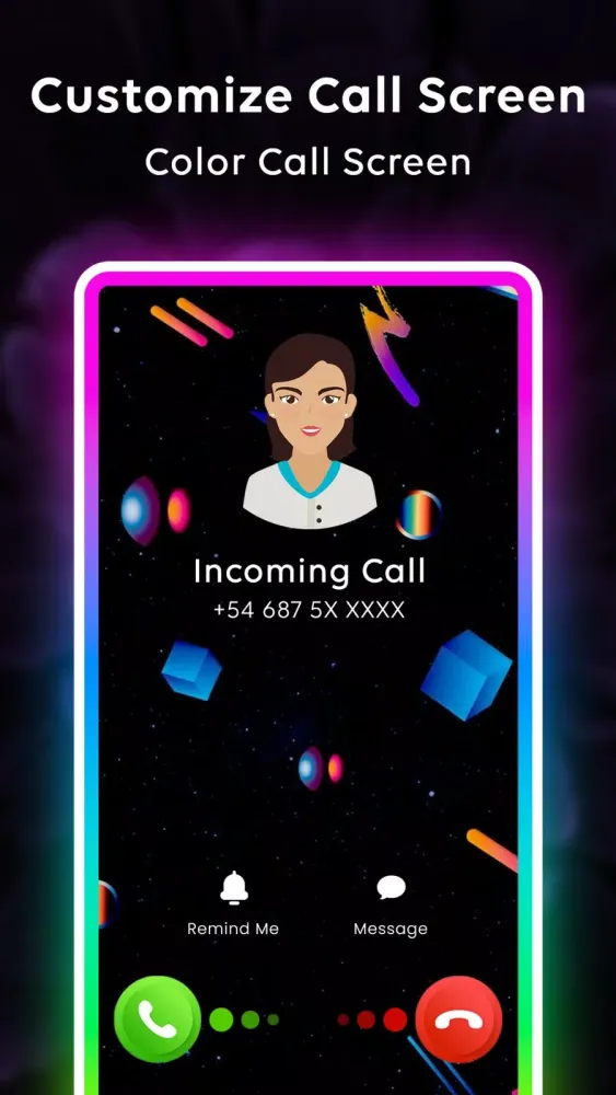Call Screen: Color Call Theme Screenshots
