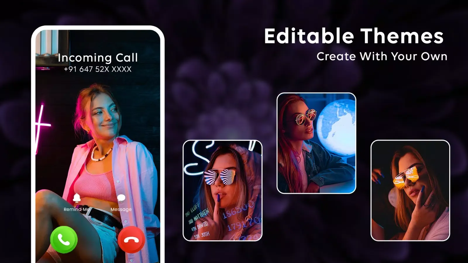 Call Screen: Color Call Theme Screenshots