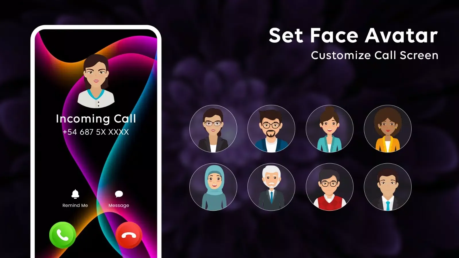 Call Screen: Color Call Theme Screenshots
