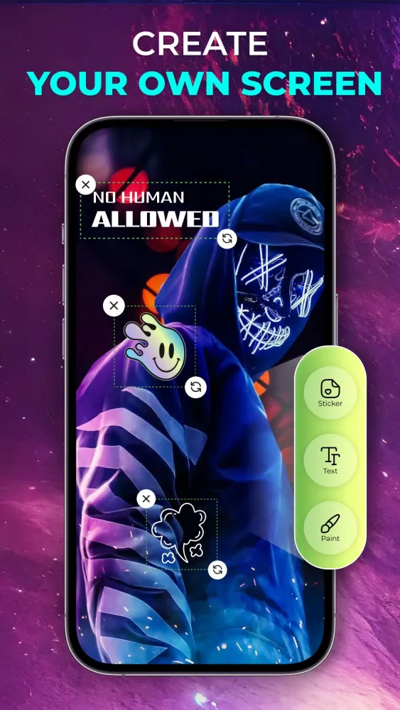 Capturas de tela do Color phone Call Screen Theme