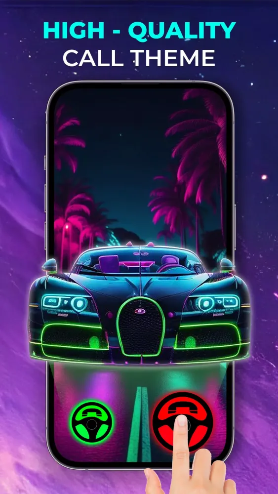 Capturas de tela do Color phone Call Screen Theme